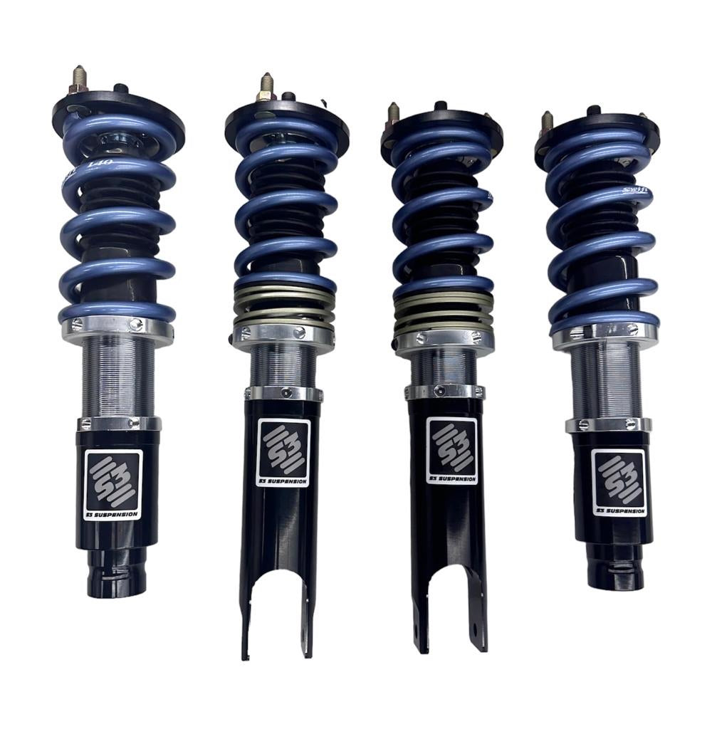 Front and rear adjustable coilovers for 1996-2000 Honda Civic EK chassis – performance suspension upgrade.